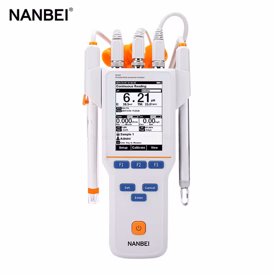Nanbei Water Analyzer Mulit-Parameter Portable Ion Meter to Test AG+, Na+, K+, Nh4+No3-, Bf4-, Cn-, Cu2+, Ca2+